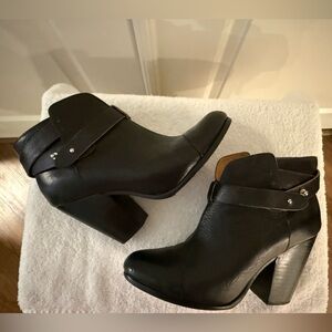 Rag & Bone Black Leather Ankle Boots